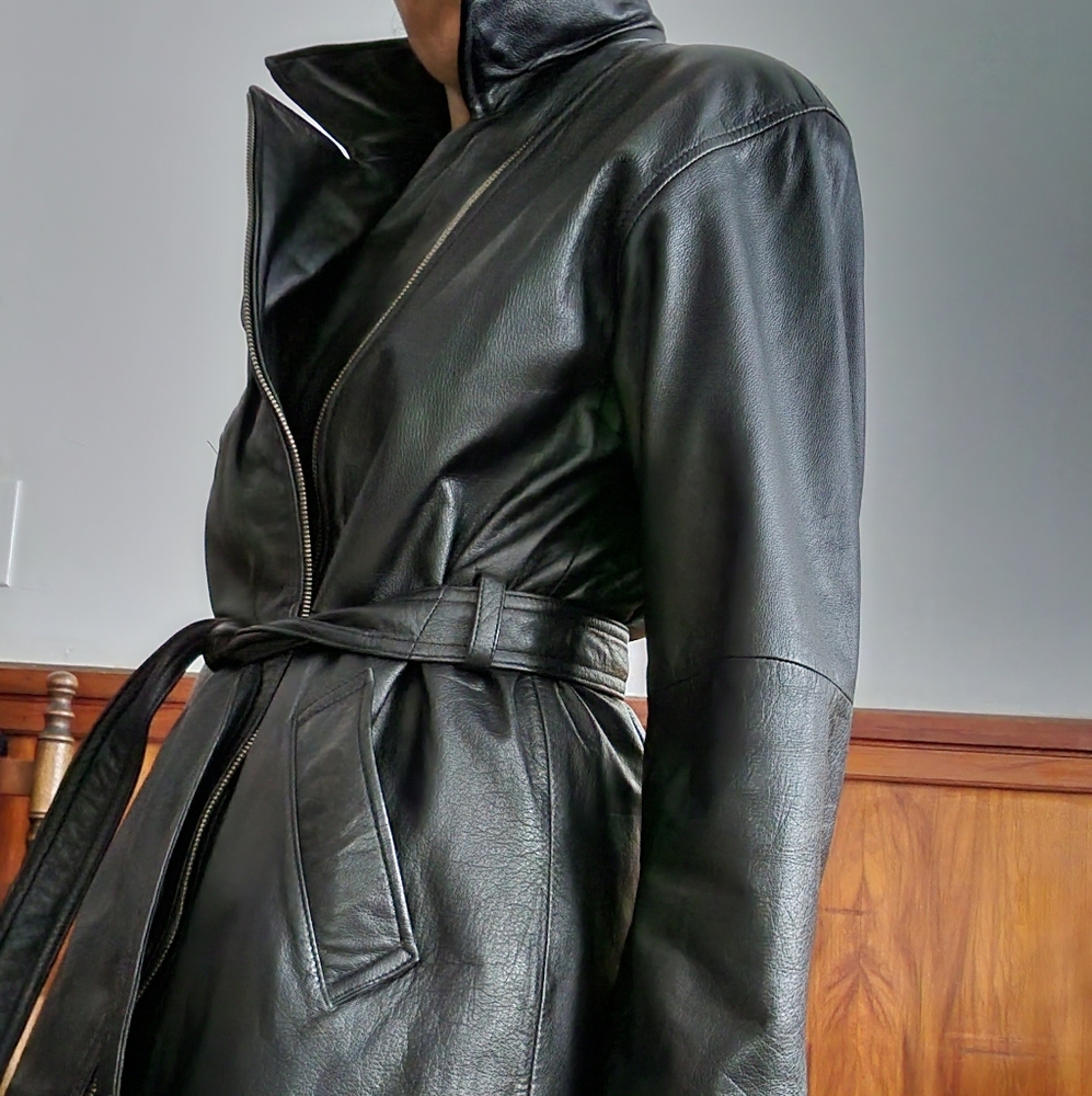 Vintage Wilson Leather trench coat